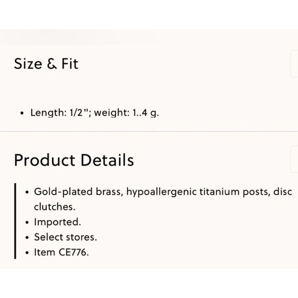 J. Crew Winter Dogs Stud Earrings ~New with Tags - Picture 4 of 4